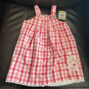 Levi's Pink Checkered Fabric Sun Dress